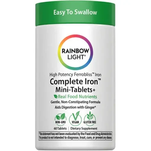 Залізо і поживні речовини з натуральних продуктів, 60 таблеток, Rainbow Light США. 3
