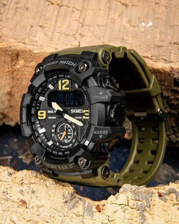 Годинники Skmei Army Green. 2