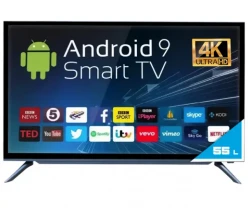 Телевізор Android TV 55 дюйми Android T2 FULL HD USB/HDMI wi-fi