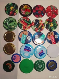 Крышка твист на банку для продуктов закручивающаяся, разный диаметр, 22 штуки набор