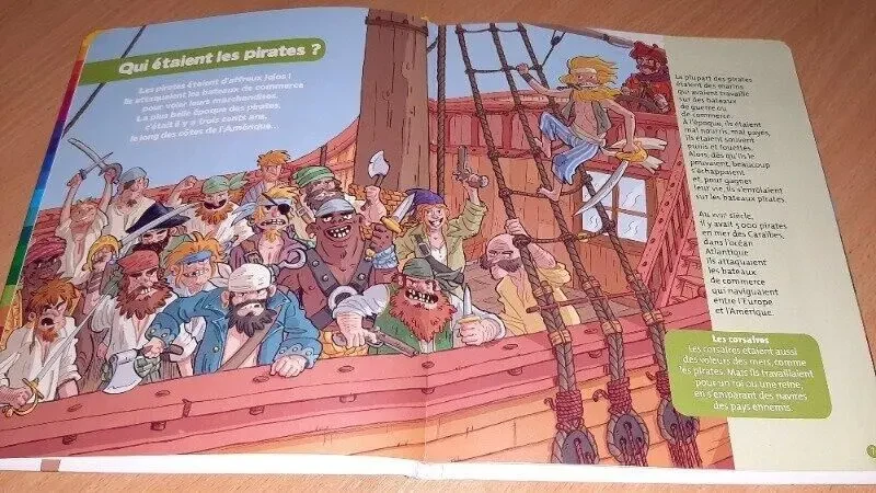 Книга для дітей пірати на французькій мові 2