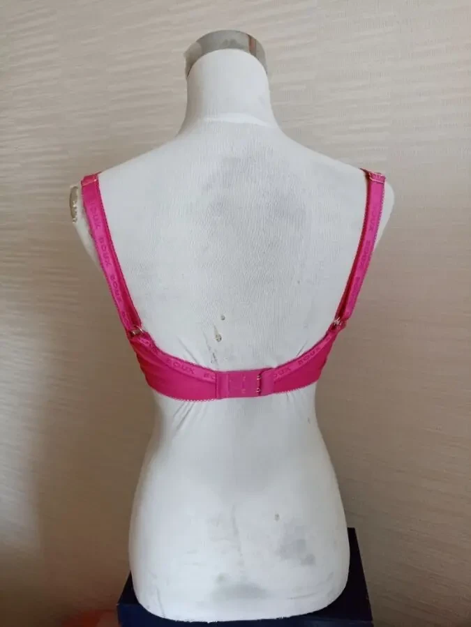 Boux Avenue  UK34F/EUR 75F Бюстгальтер полупрозрачный мягкий косточка малиновый 3