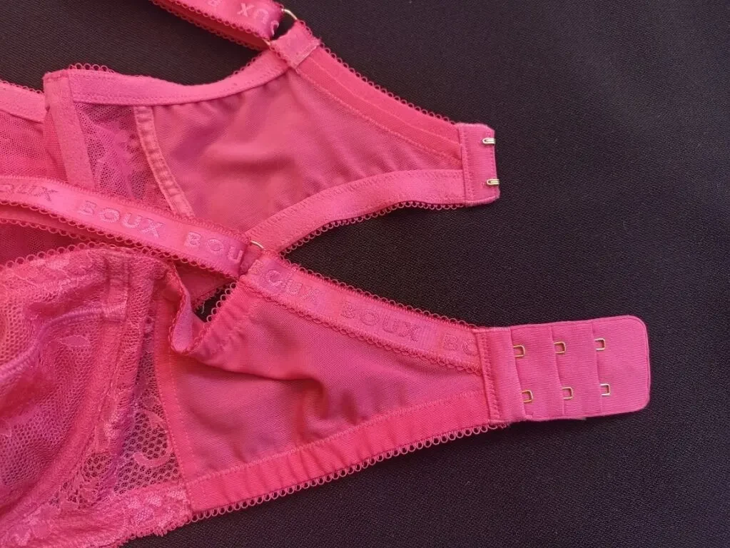Boux Avenue  UK34F/EUR 75F Бюстгальтер полупрозрачный мягкий косточка малиновый 8