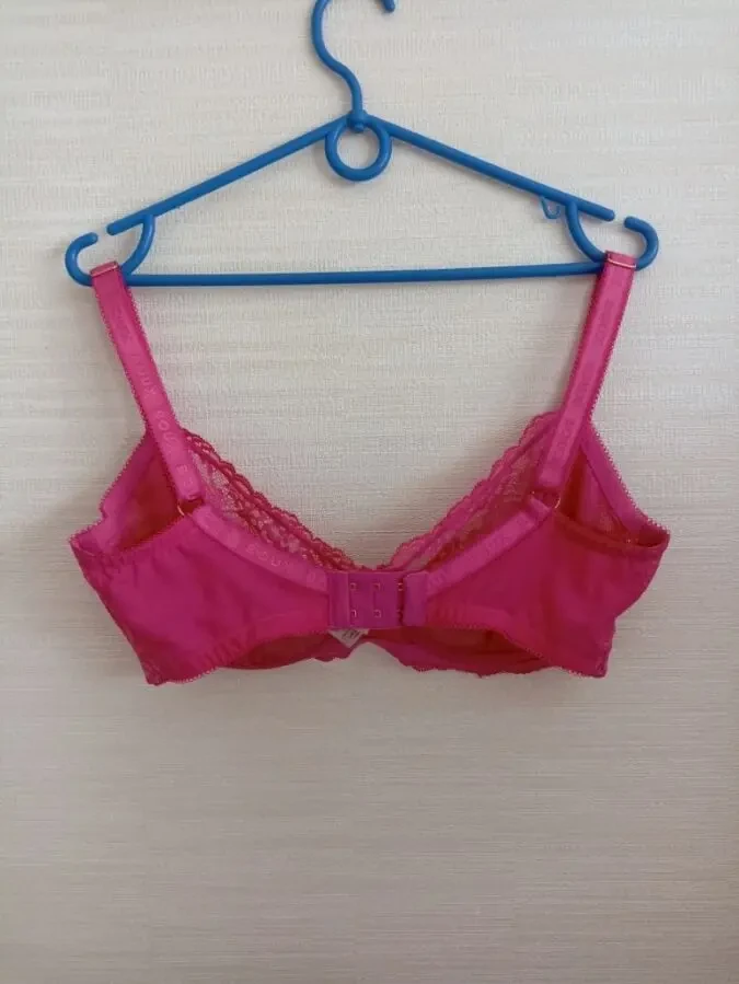 Boux Avenue  UK34F/EUR 75F Бюстгальтер полупрозрачный мягкий косточка малиновый 5
