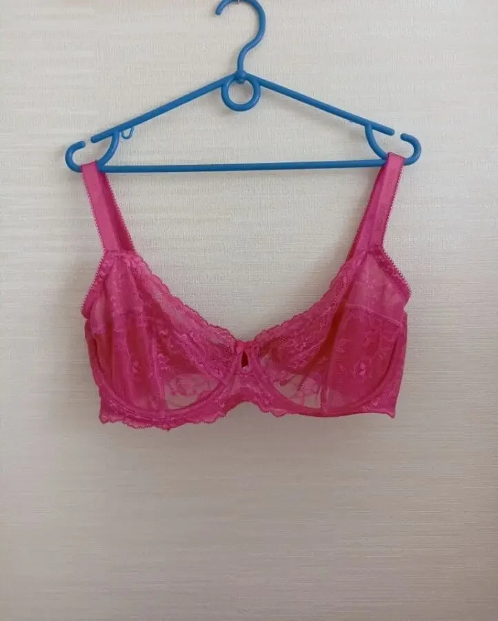 Boux Avenue  UK34F/EUR 75F Бюстгальтер полупрозрачный мягкий косточка малиновый 4