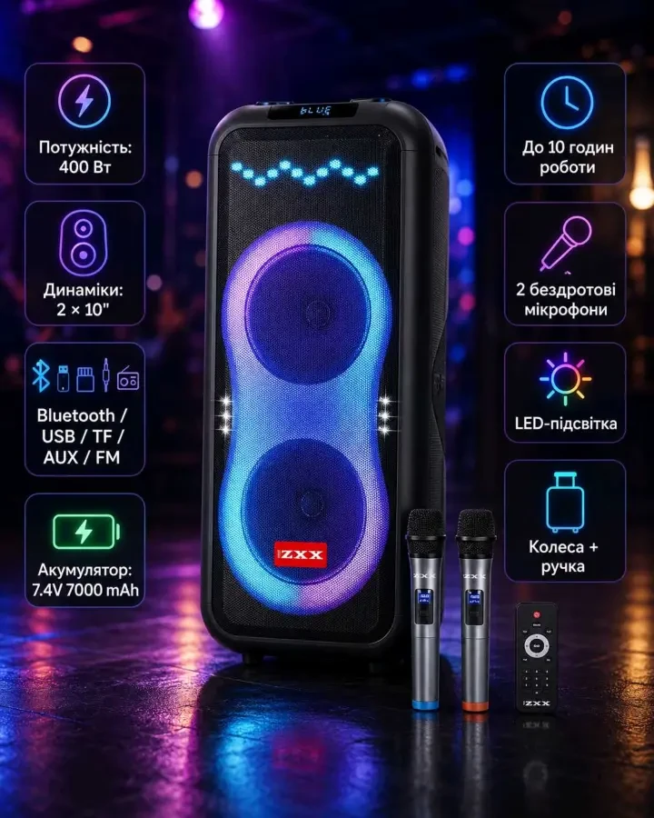 Портативна акустика ZXX-1510 3