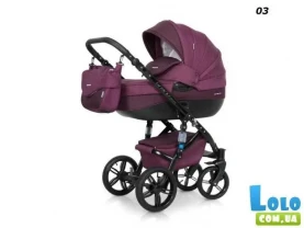 Детская коляска 2 в 1 Riko Brano Natural 03 Purple (Польша)