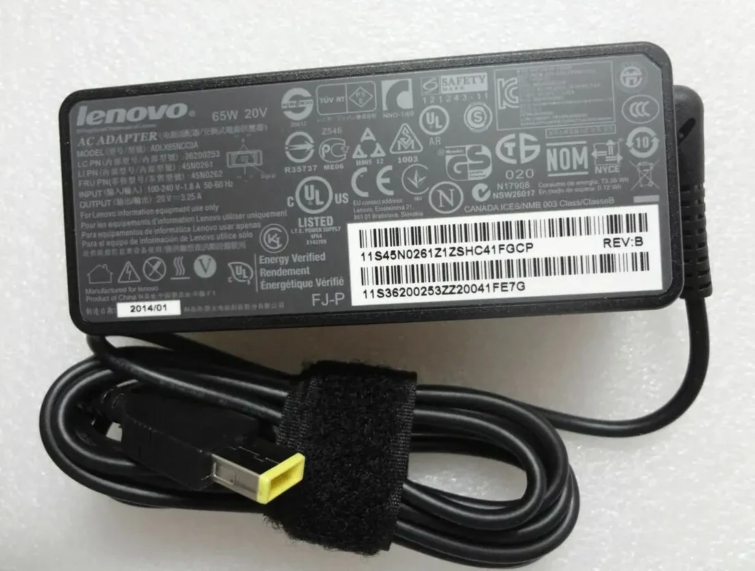 Оригінальний блок живлення Lenovo ADLX65NCC3A 20V 3.25A 65W