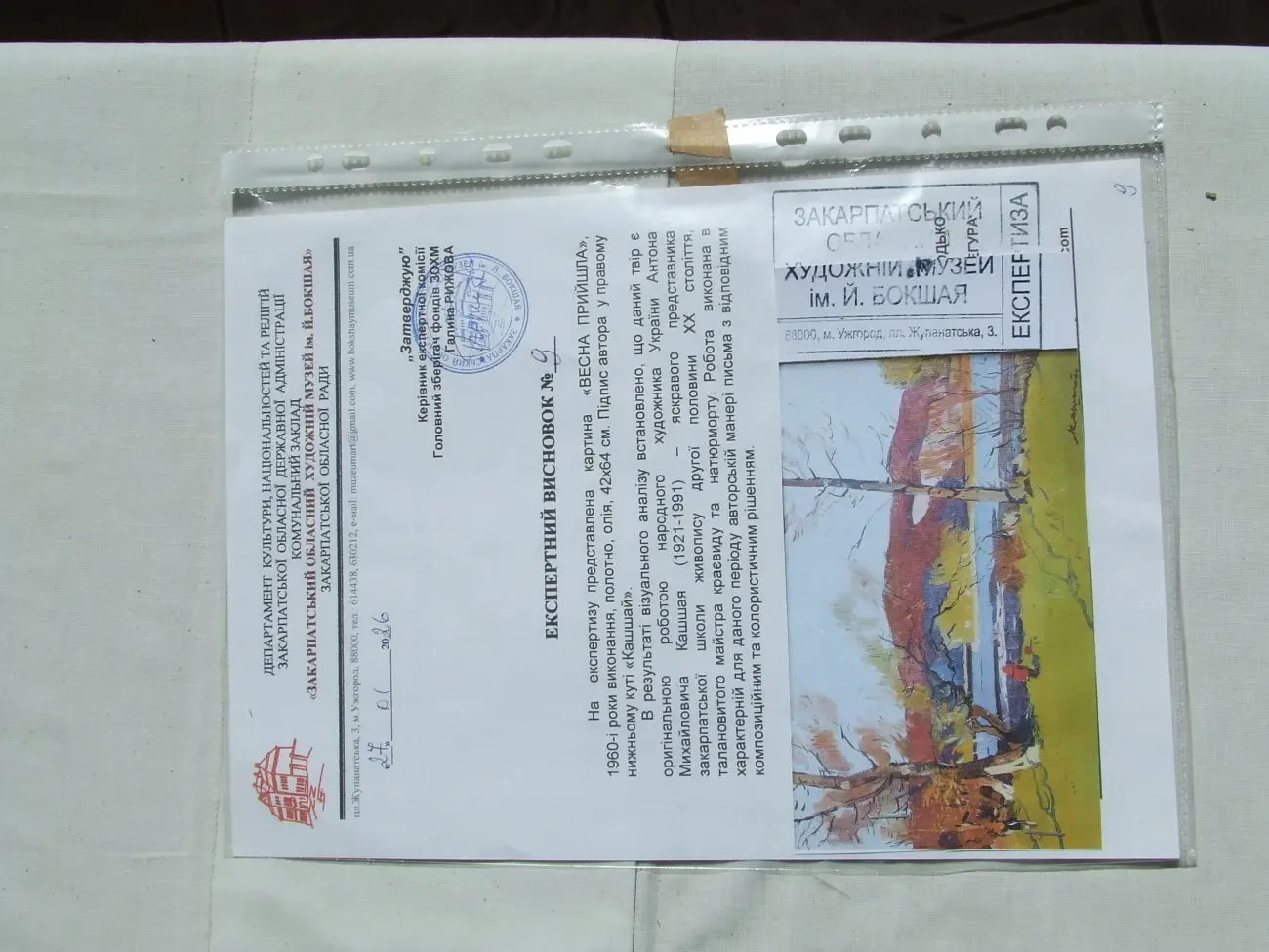 Нар.худ. укр. Герц Ю. 1931-2012 рр п.о. роз. 50х45 см. 1970 рр. Закарпатська школа Ерделі і Бокшая 6