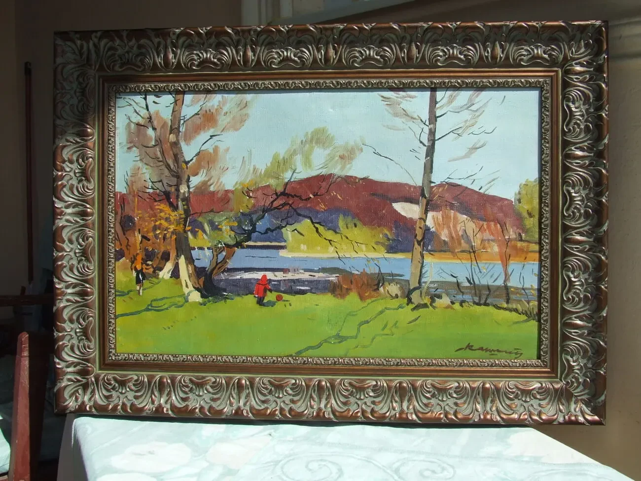 Нар.худ. укр. Герц Ю. 1931-2012 рр п.о. роз. 50х45 см. 1970 рр. Закарпатська школа Ерделі і Бокшая 5