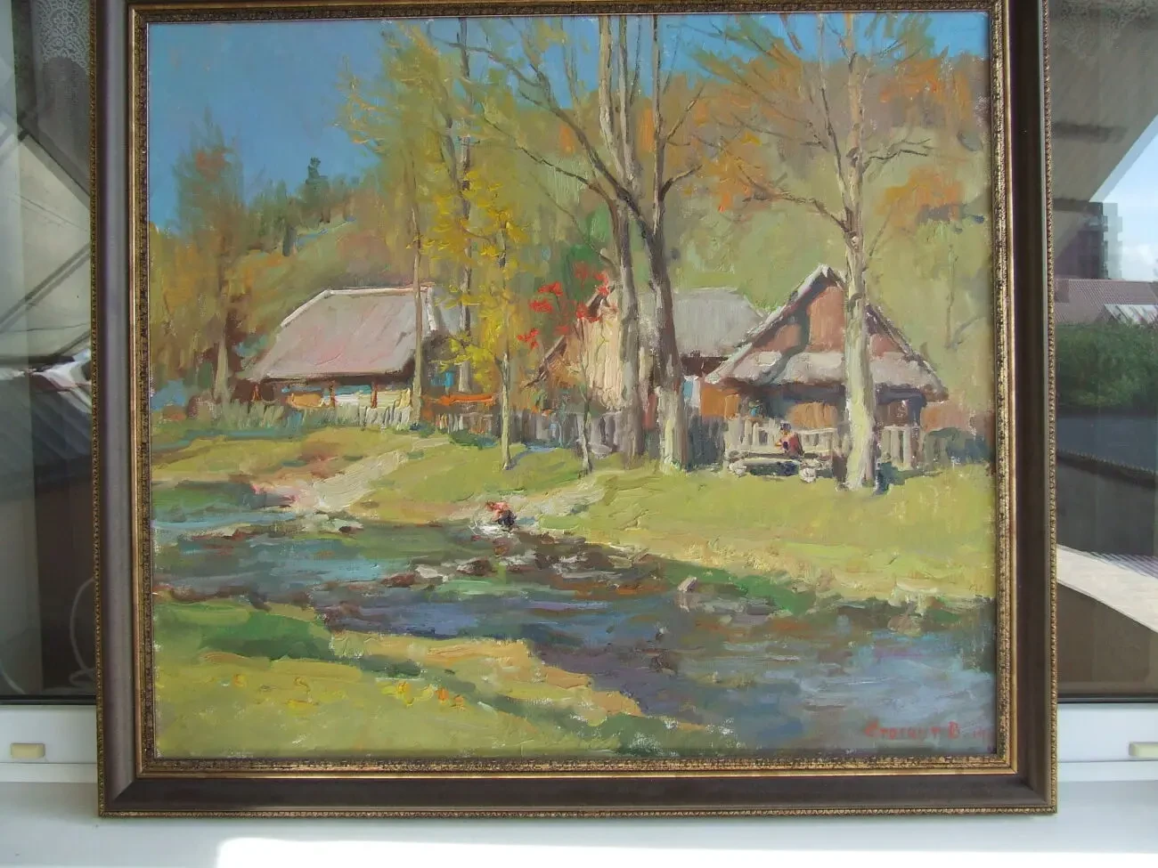 Нар.худ. укр. Герц Ю. 1931-2012 рр п.о. роз. 50х45 см. 1970 рр. Закарпатська школа Ерделі і Бокшая 9