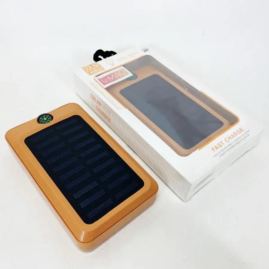 УМБ Power Bank Solar 18000 mAh мобильное зарядное с солнечной панелью и лампой, Power Bank Charger White 5