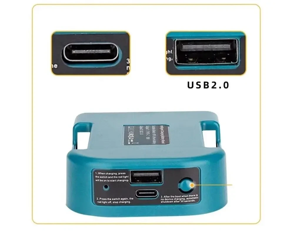 Адаптер перехідник USB/Type-C для акумуляторів Makita та аналогів 6
