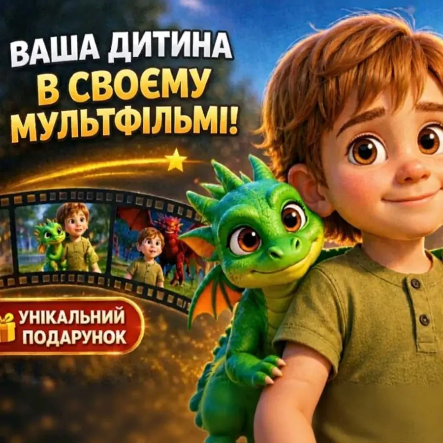 Персональний мультфільм по фото дитини. Мультик на замовлення
