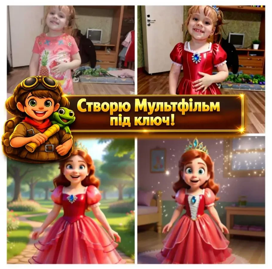 Персональний мультфільм по фото дитини. Мультик на замовлення 2