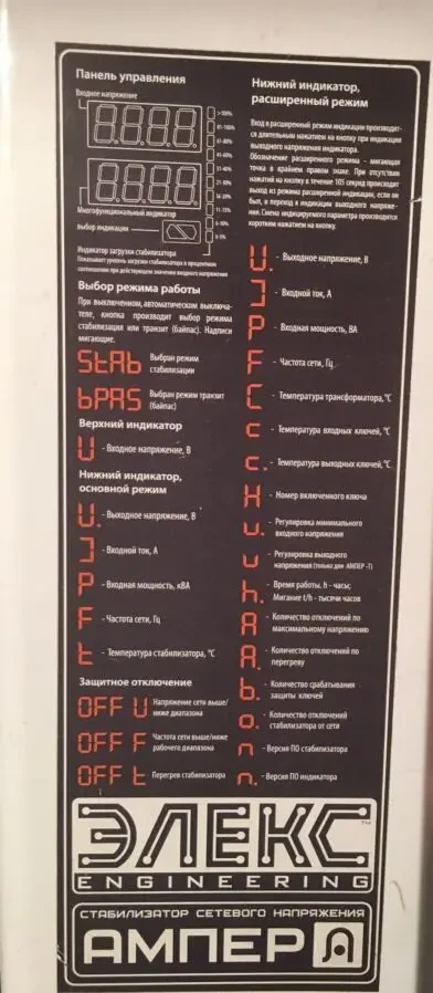 Продам стабілізатор напруги ЕЛЕКС Ампер У 12-1/32 v2.1 (32А) 2