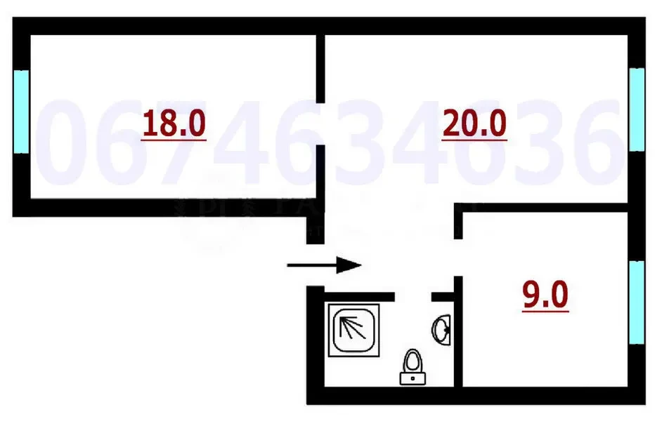 Аренда офиса 55 м2 с мебелью, Маккейна (Кудри), Печерск, Зверинецкая 9