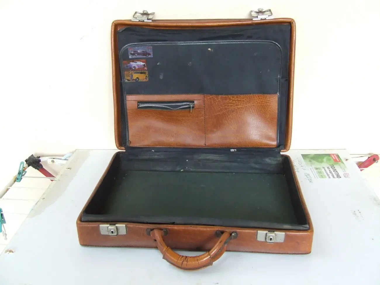 Дипломат кожаний виробництво Югославія роз. 45х 33х 10 см. 1970 років. 6