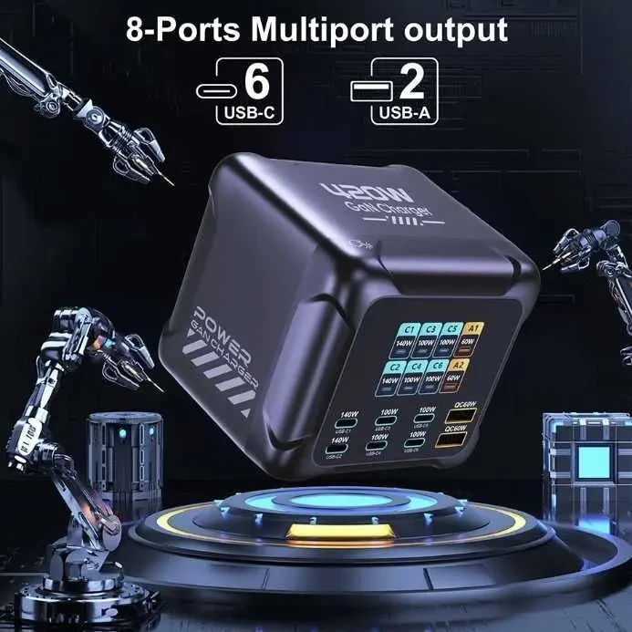 Ган зарядка GaN Ubigbuy 420w 3
