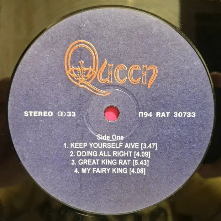 Queen, Freddie Mercury - Queen- 1973. (LP). 12. Vinyl. Пластинка. Santa Records. Rare 3