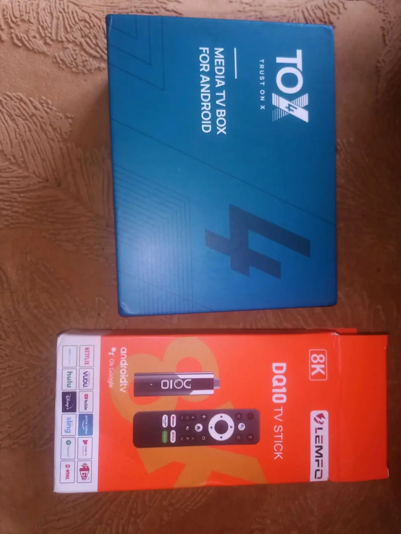 2шт. тв приставка 4/32gb Tox 4, смарт тв бокс, Android 13