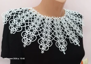 Комір мереживний  Королева Єлізавета .  Фріволіте.