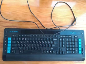 Черная игровая мультимедийная клавиатура, плюс 30 кнопок, проводная юсб, Keyboard Elixir Alchemy Series Black