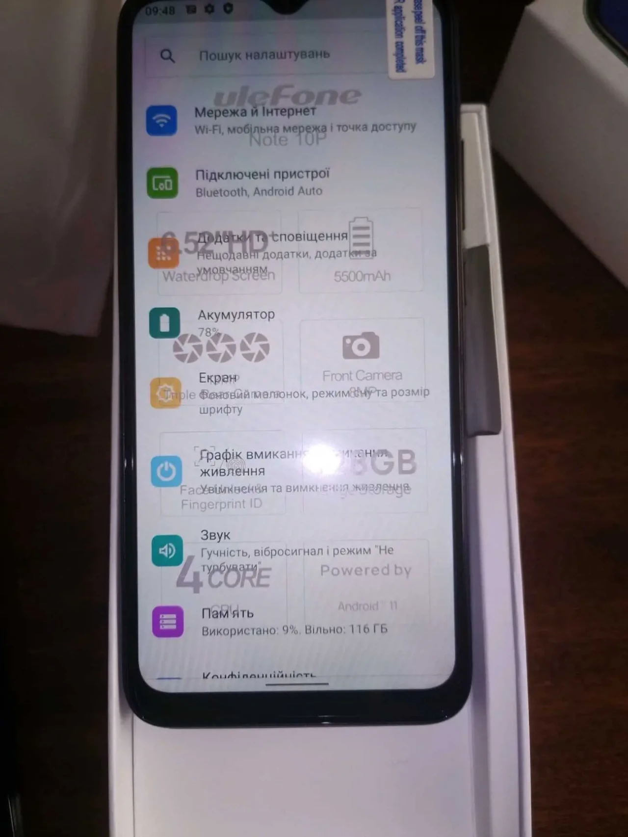 4/128гб Ulefone note 10p смартфон телефон 4g lte 6