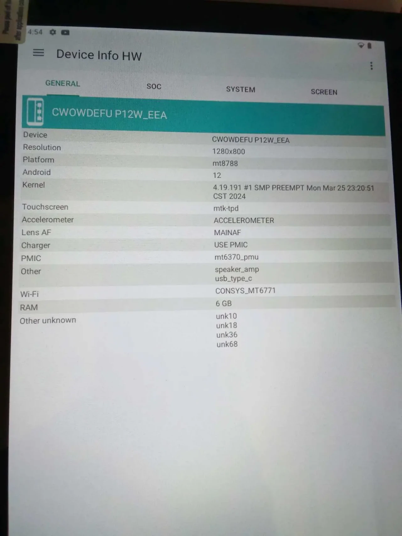 6/128Gb Новий планшет Android 12 wifi 2