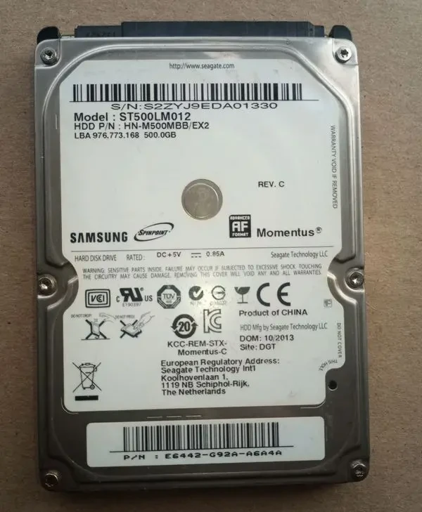 Жорсткий диск Seagate  500 ГБ 2.5