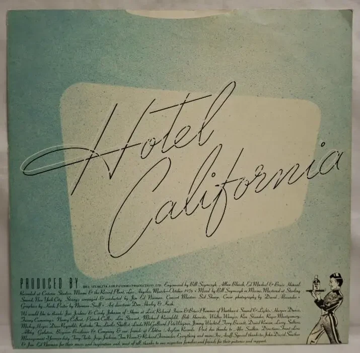 Eagles - Hotel California - 1976. (LP). 12. Vinyl. Пластинка. Poster. Germany. 5
