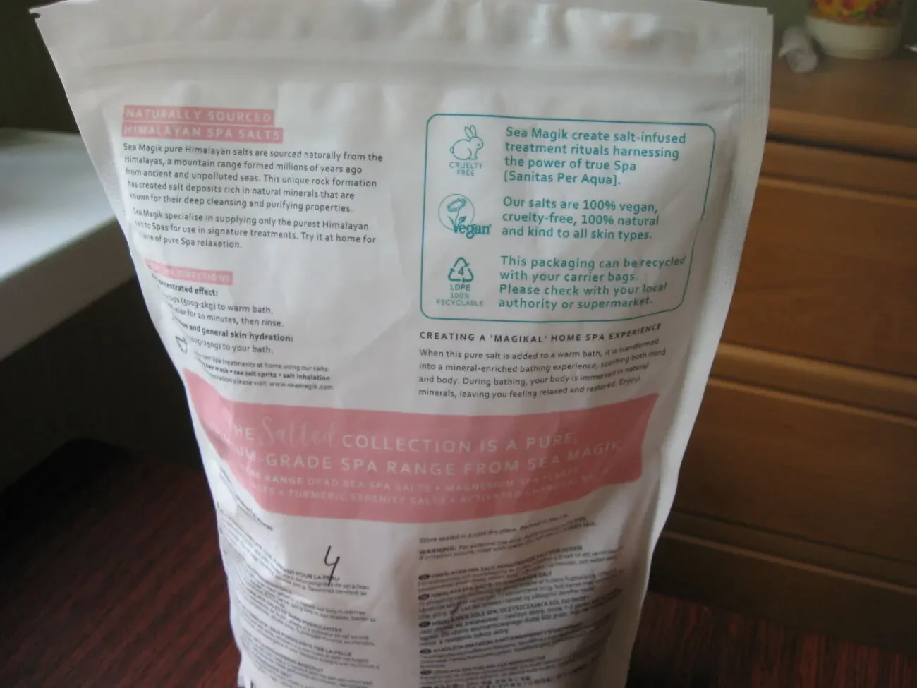 Сіль гімалайська для спа-ванни 1 кг, Англія. 4