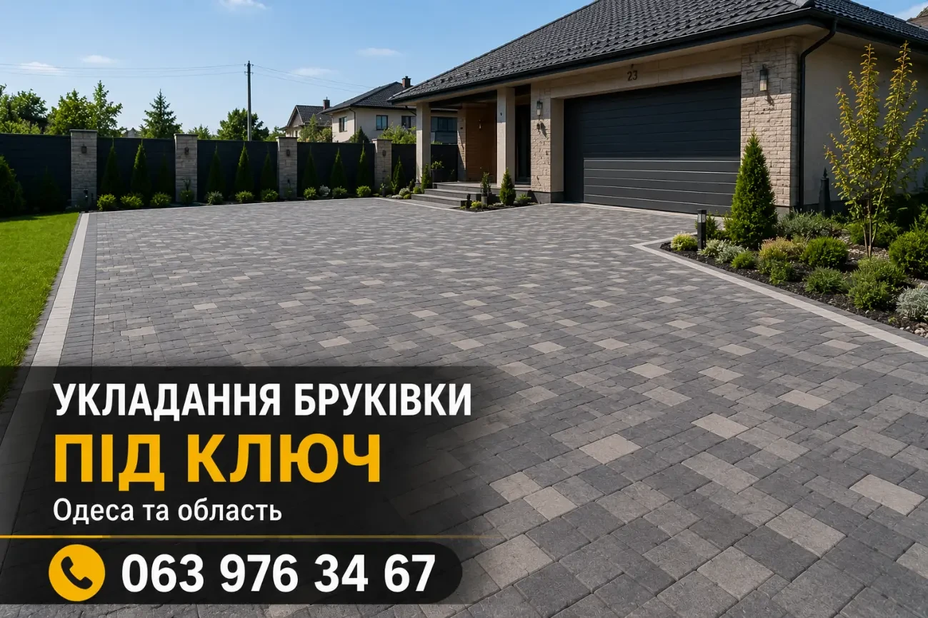 Укладання тротуарної плитки в Одесі під ключ 2