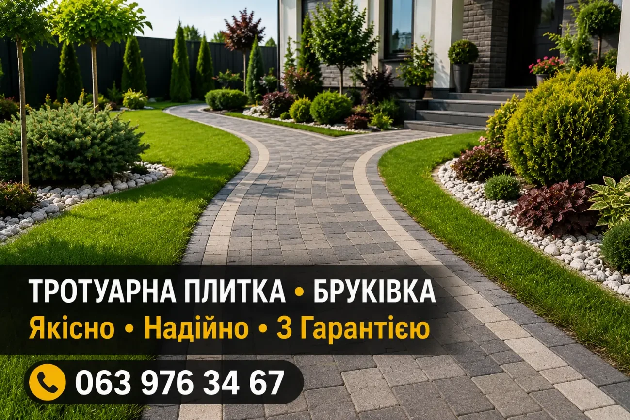 Укладання тротуарної плитки в Одесі під ключ 3
