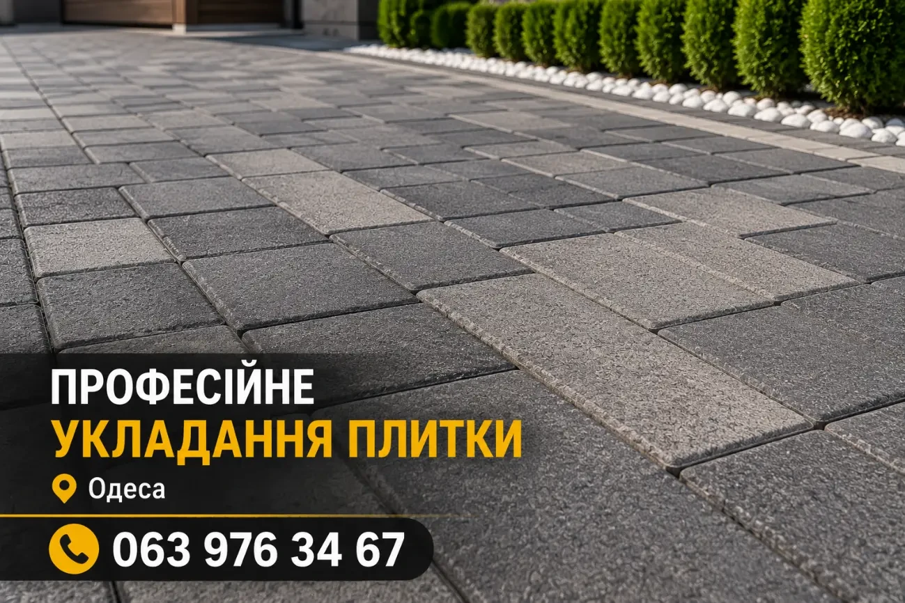 Укладання тротуарної плитки в Одесі під ключ 4