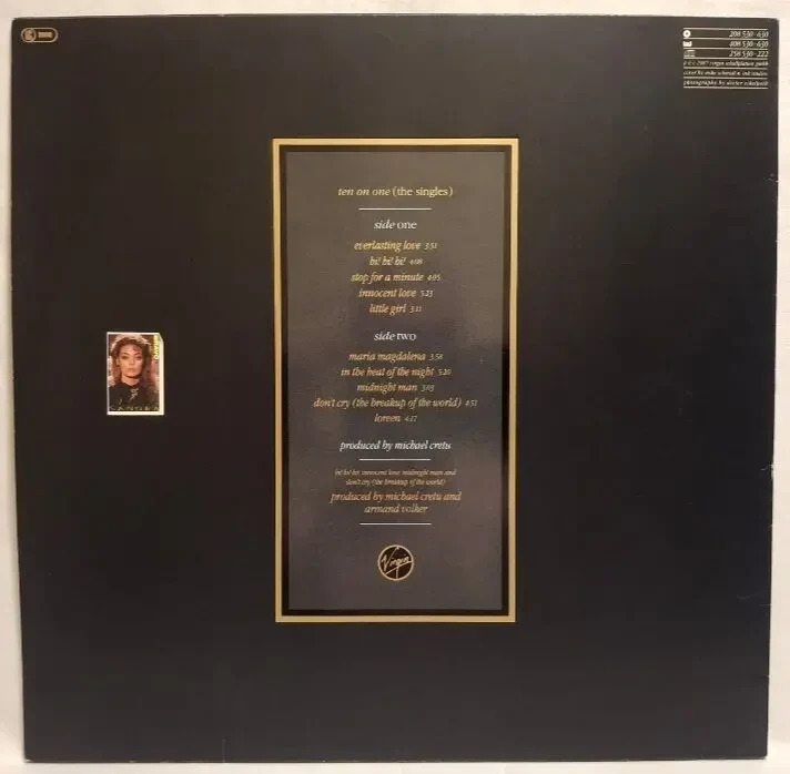 Sandra EX Arabesque - Ten On One. The Singles - 1987. (LP). 12. Vinyl. Пластинка. Germany. 3