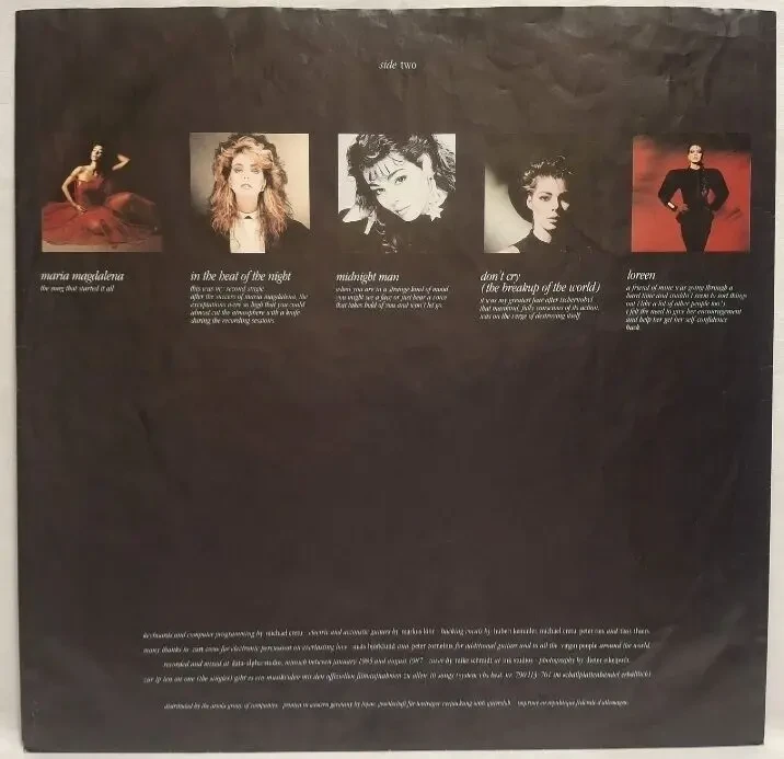 Sandra EX Arabesque - Ten On One. The Singles - 1987. (LP). 12. Vinyl. Пластинка. Germany. 4