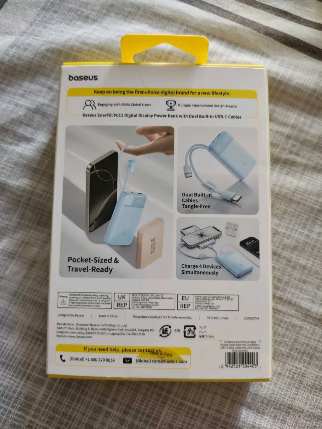 baseus EnerFill FC11 10000mAh power bank павербанк новий запакований 2