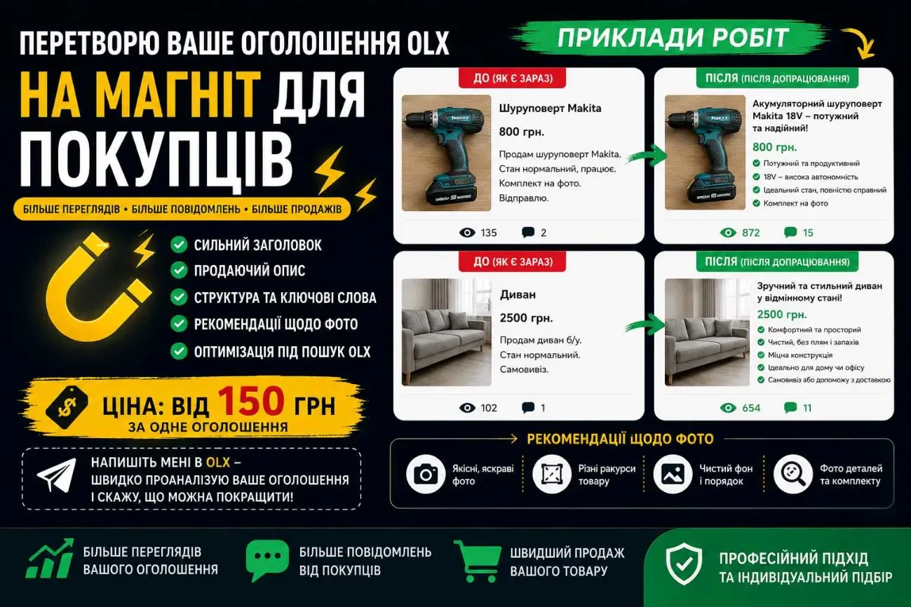 Створимо ефективне оголошення для продажу товару чи послуги 4