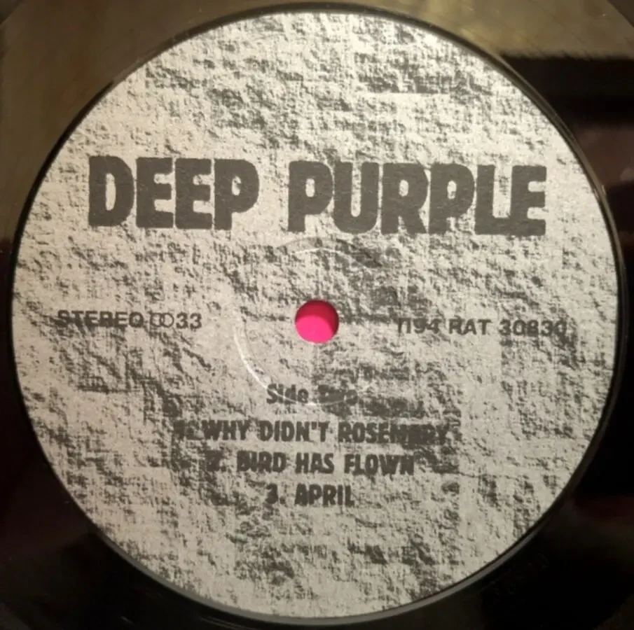 Deep Purple - April - 1969. (LP). 12. Vinyl. Пластинка. Santa Records. Rare. 5