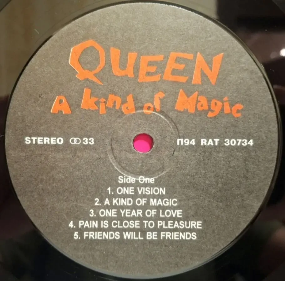 Queen, Freddie Mercury - A Kind Of Magic - 1986. (LP). 12. Vinyl. Пластинка. Santa Records. Rare 3