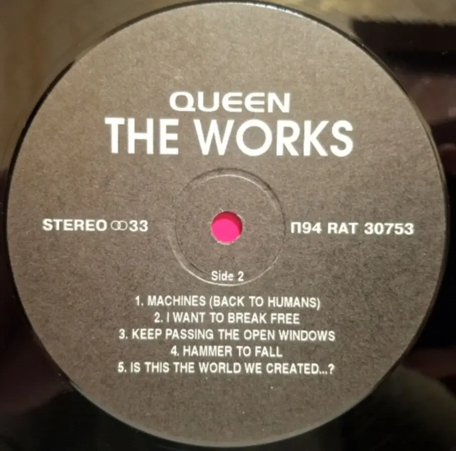 Queen, Freddie Mercury - The Works - 1984. (LP). 12. Vinyl. Пластинка. Santa Records. Rare 4