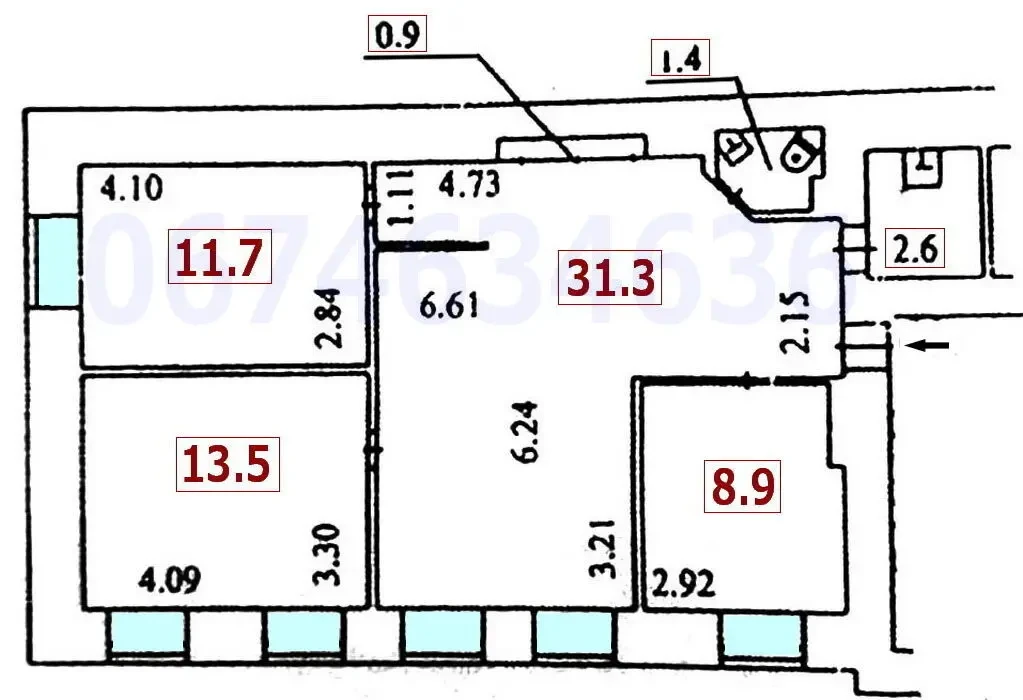 Офис 70 м2, ул. Жилянская 7, ул. Б. Васильковская, ул. Антоновича, метро Олимпийская, Центр 10