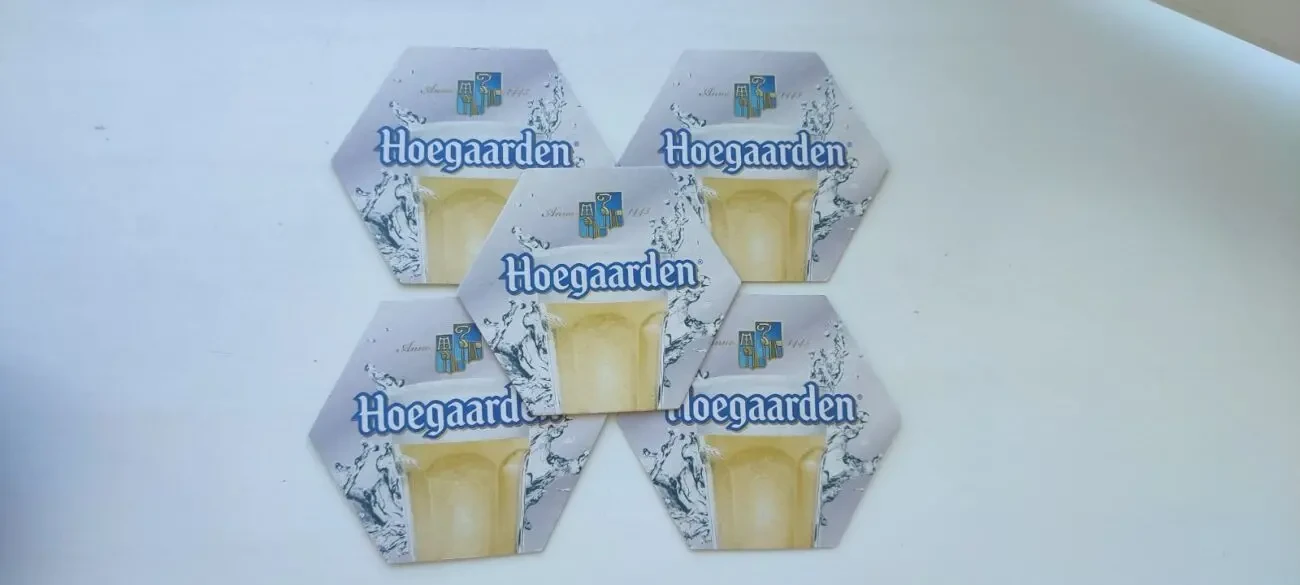 Костер (бирдекели) знаменитого бельгийского пивного бренда Hoegaarden (Хугарден) 4