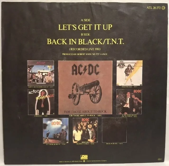 AC/DC - Let's Get It Up - 1982. (EP). 12. Vinyl. Пластинка. Germany. 2