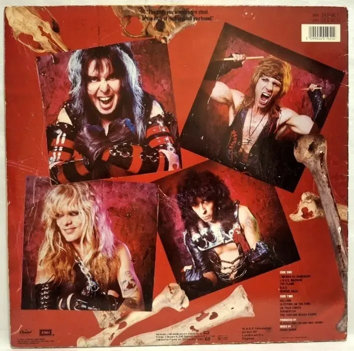 W.A.S.P. - I Wanna Be Somebody - 1984. (LP). 12. Vinyl. Пластинка. EEC. 2