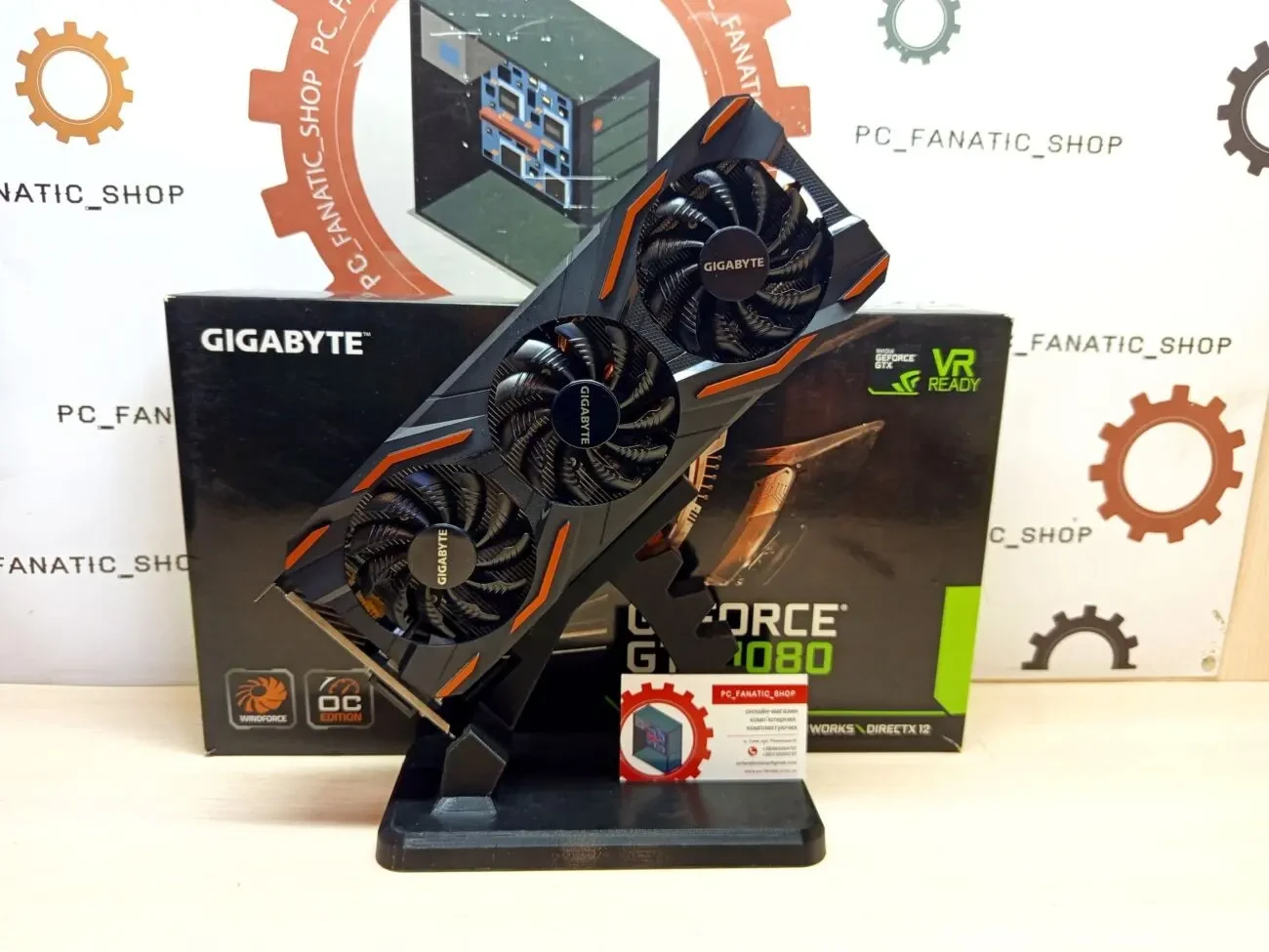 Відеокарта GIGABYTE GeForce GTX 1080 WINDFORCE OC 8G