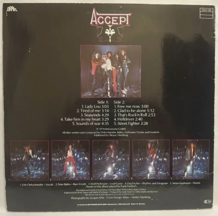 Accept EX U.D.O. - Accept - 1979. (LP). 12. Vinyl. Пластинка. Germany. 2