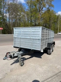 Причеп двовісний з гальмами.Посилений причеп 3200х1560 з оцинкованим бортом