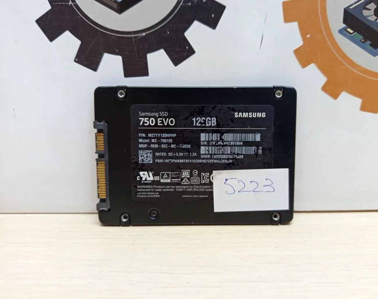 SSD диск Samsung 750 EVO 120GB 2.5 SATAIII TLC 2